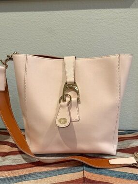 Dooney & Bourke Ashby Saffiano Leather Shoulder Bag Blush NWOT
